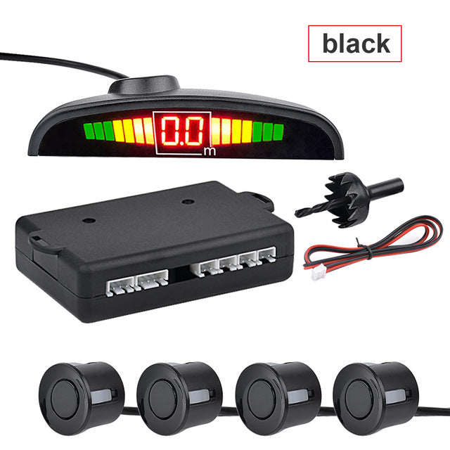 AOSHIKE Car Auto Parktronic LED Parking Sensor with 4 Sensors